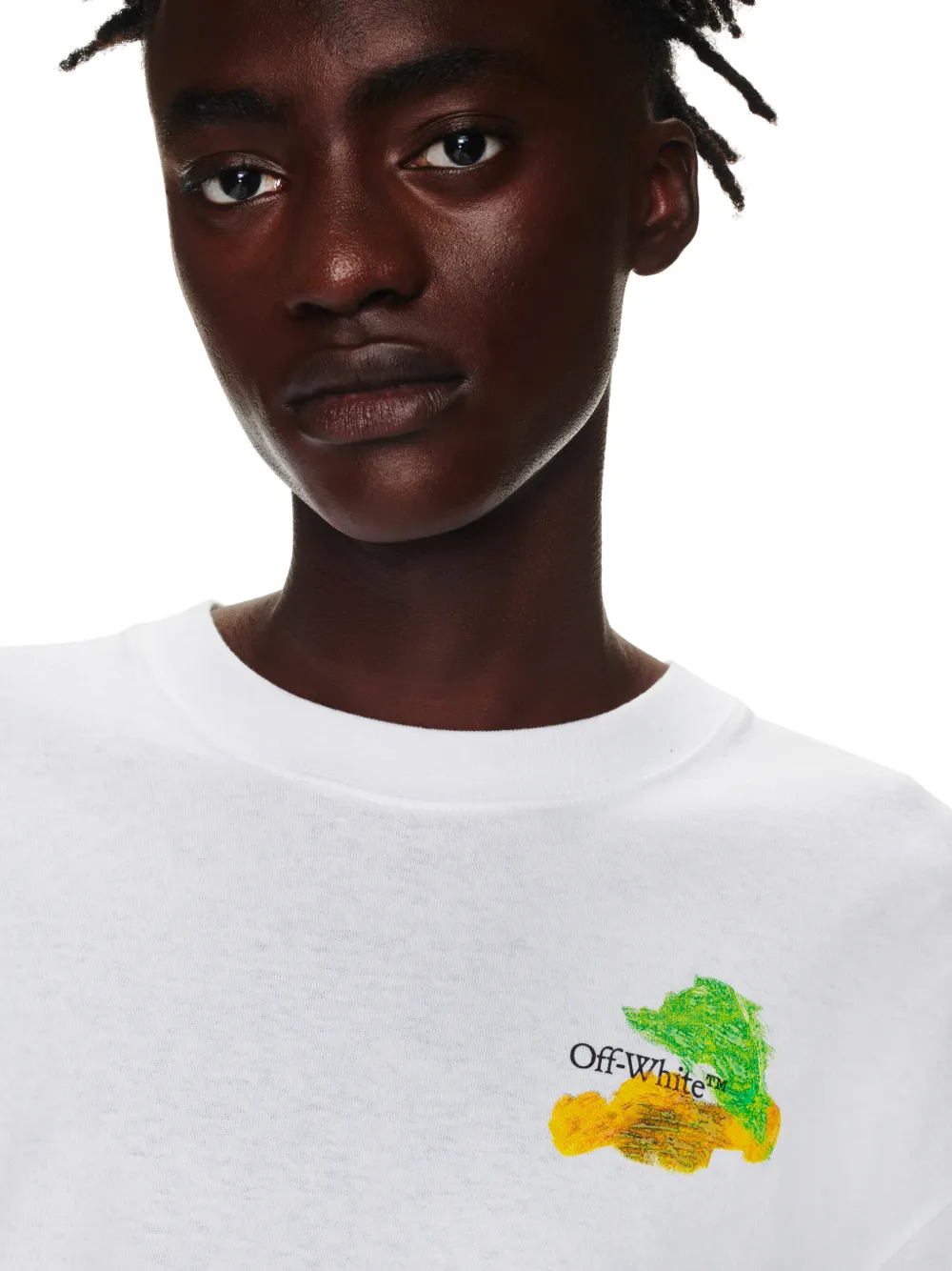 Brush Arr Over Skate S/S Tee in white | Off-White™ Official BG