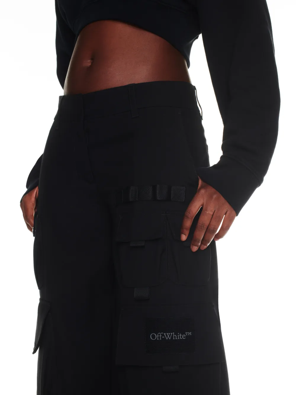 Pantaloni cargo con logo