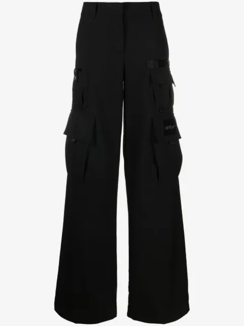 Off-White pantalon ample à poches cargo