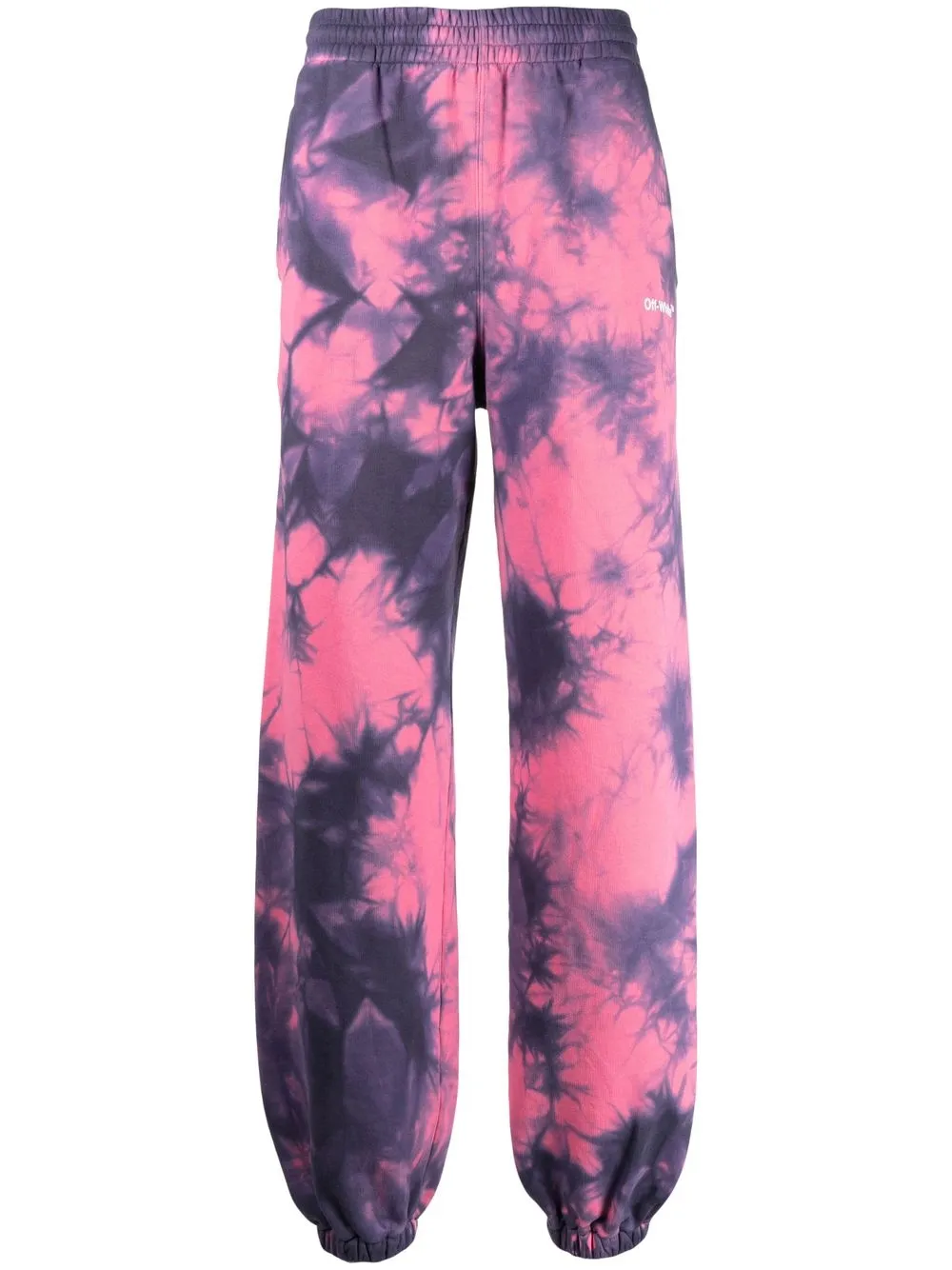 

Off-White Diag-Stripe tie-dye track pants - Purple
