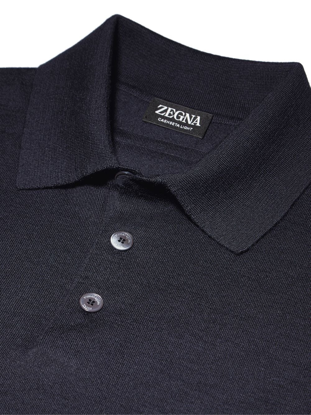 Shop Zegna Cashseta Polo Shirt In Blue