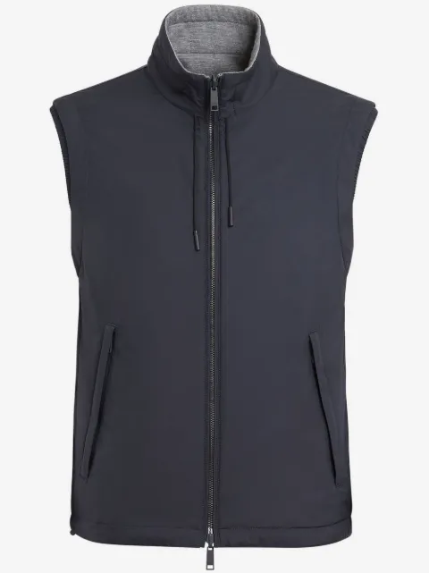 Zegna reversible zip-up vest
