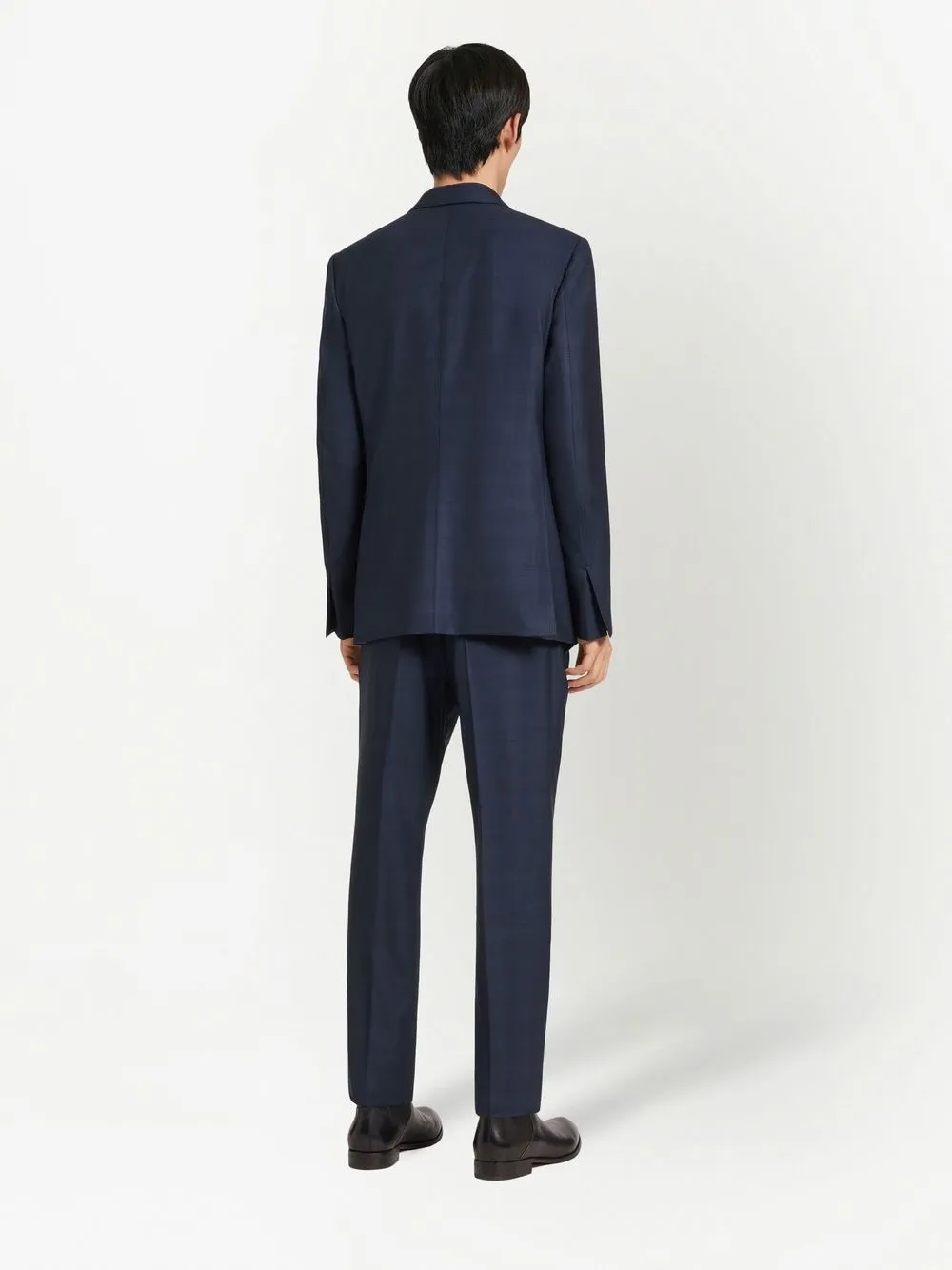 Shop Zegna Centoventimila Single-breasted Wool Suit In Blue