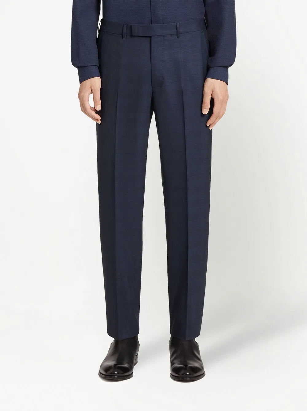 Shop Zegna Centoventimila Single-breasted Wool Suit In Blue