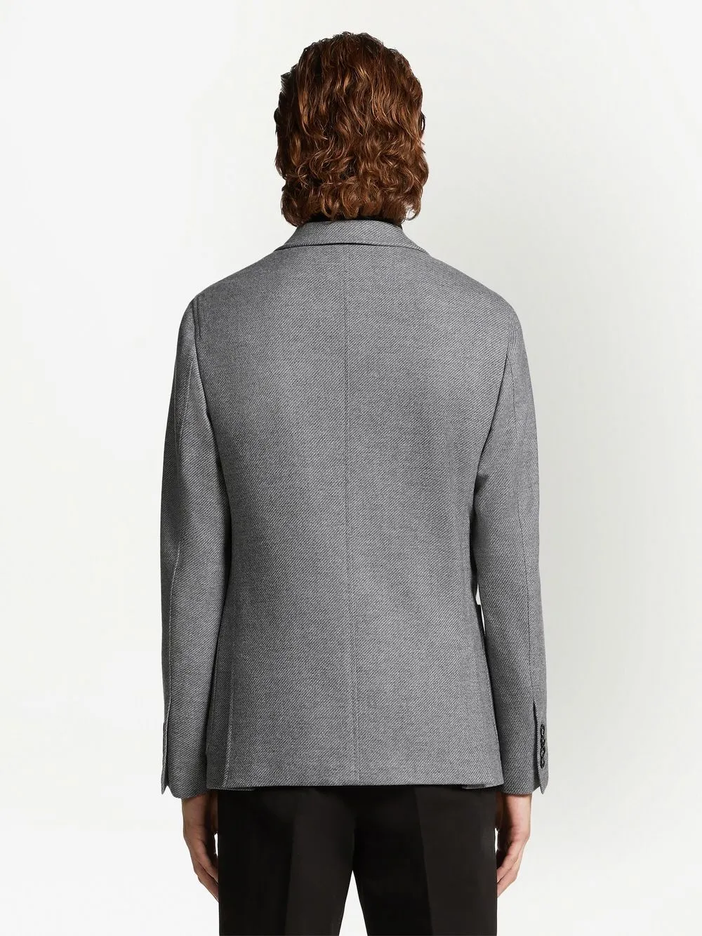 Zegna Blazer van wolmix Grijs