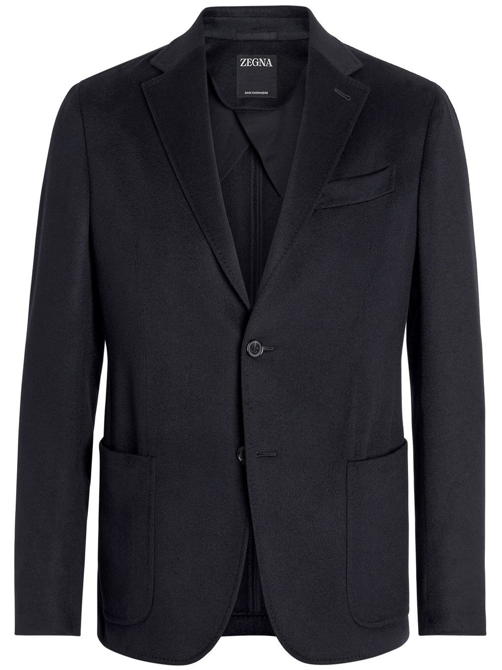 Zegna Oasi single-breasted cashmere blazer - Blue