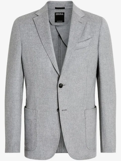 Zegna Oasi single-breasted cashmere blazer