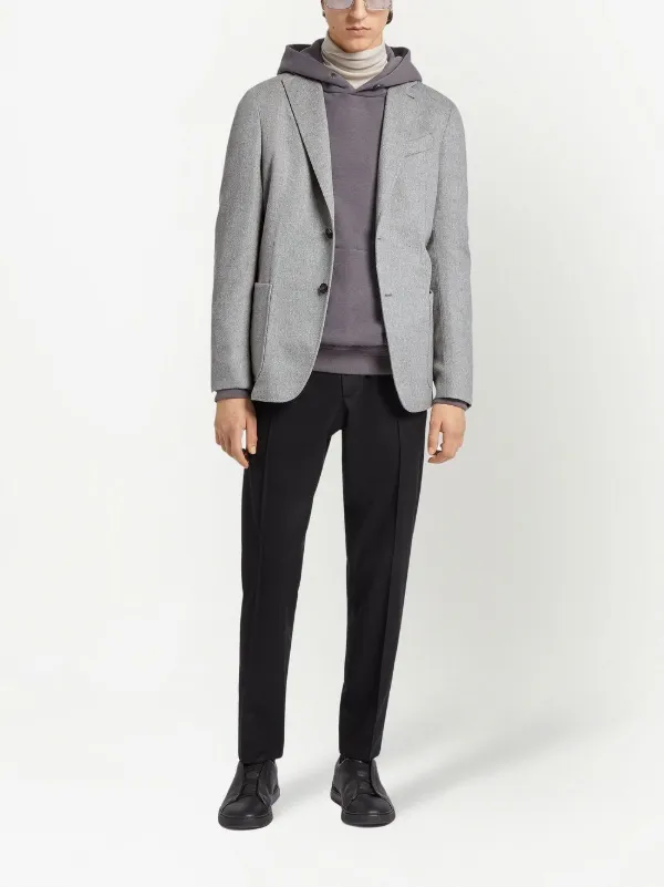 Zegna Oasi カシミア シングルジャケット | グレー | FARFETCH JP