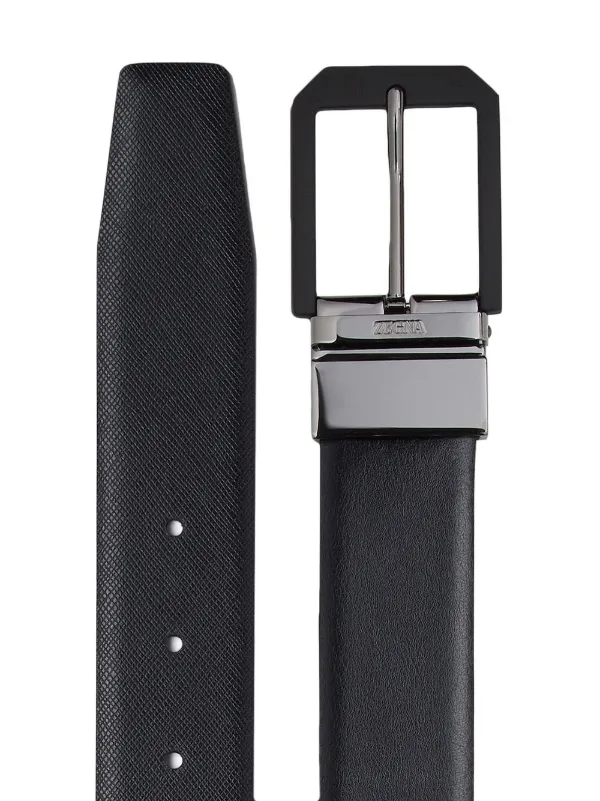 Zegna リバーシブル レザーベルト | ブラック | FARFETCH JP