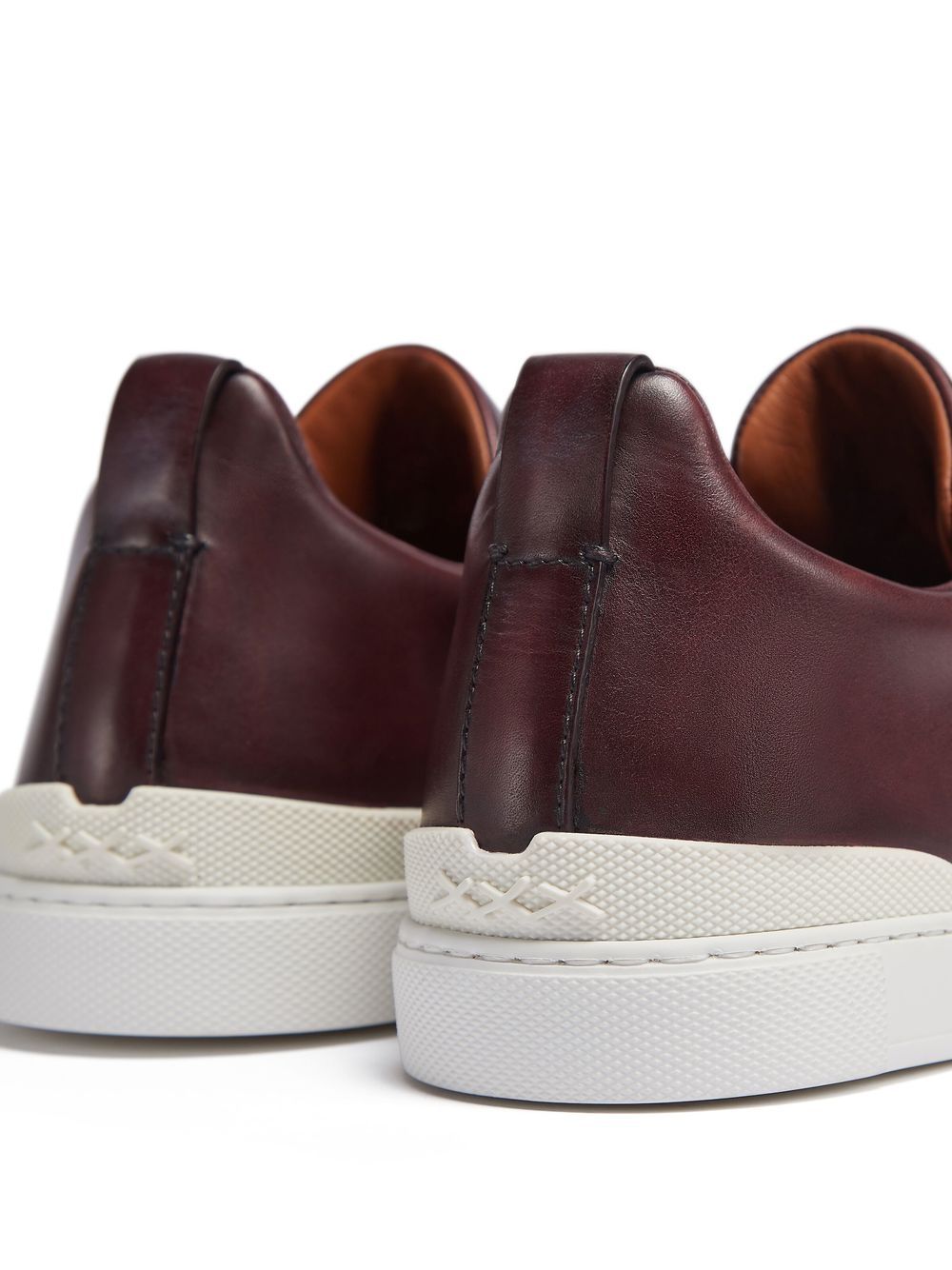 Shop Zegna Triple Stitch™ Low-top Sneakers In Red
