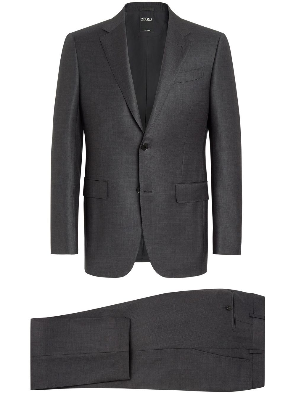 Zegna Trofeo single-breasted wool suit - Grey