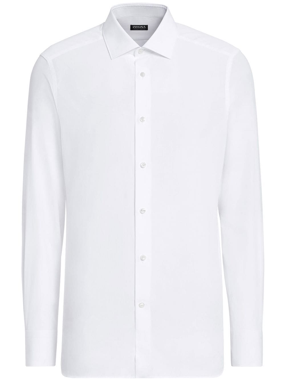 

Zegna tailored-cut slim shirt - White