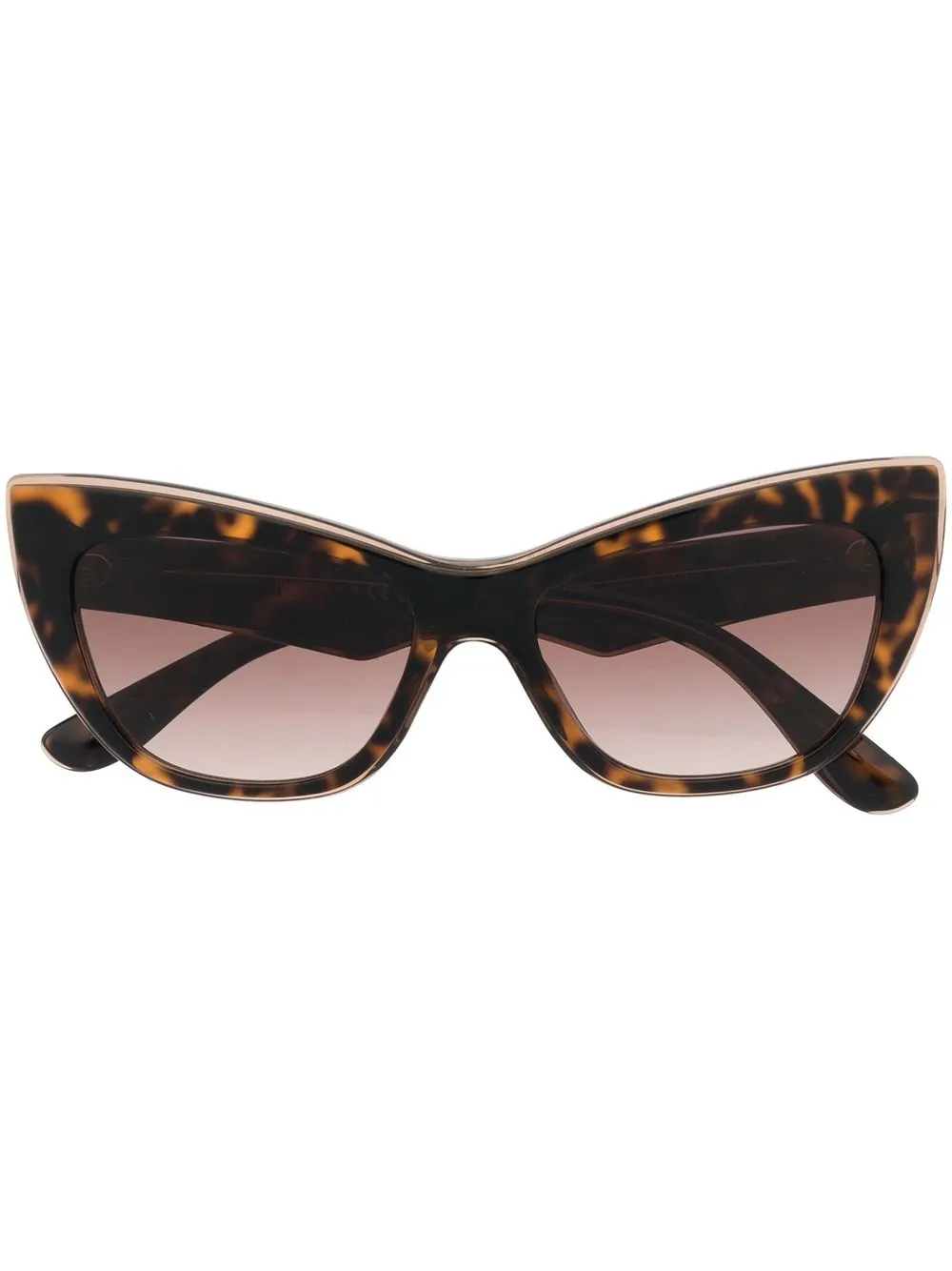 

Dolce & Gabbana Eyewear tortoiseshell-effect cat-eye sunglasses - Brown