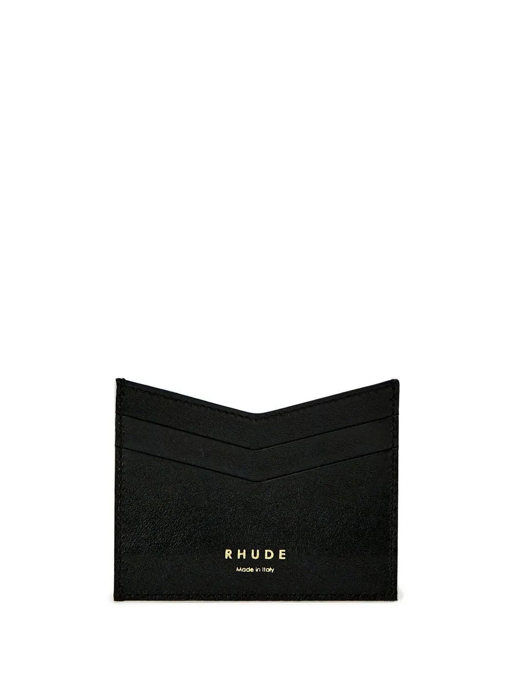 

Rhude chevron-edge leather wallet - Black