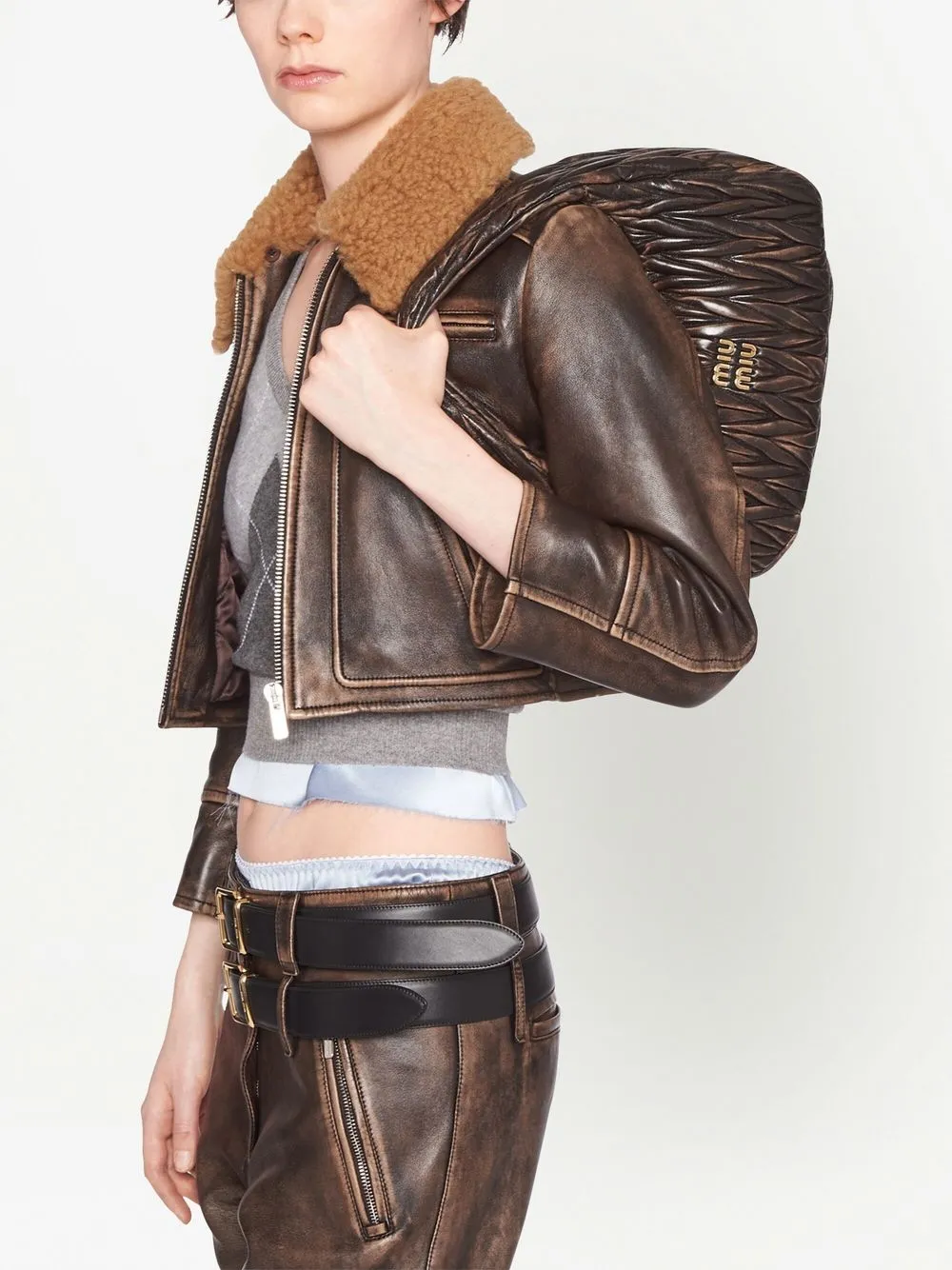 Miu Miu Wander Matelassé Shoulder Bag - Farfetch