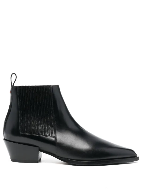 Aeyde pointed toe Leather Ankle Boots Farfetch