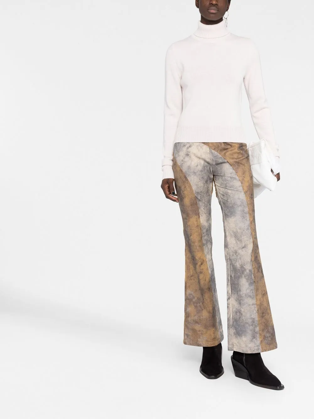 MM6 Maison Margiela Top met open rug - Beige