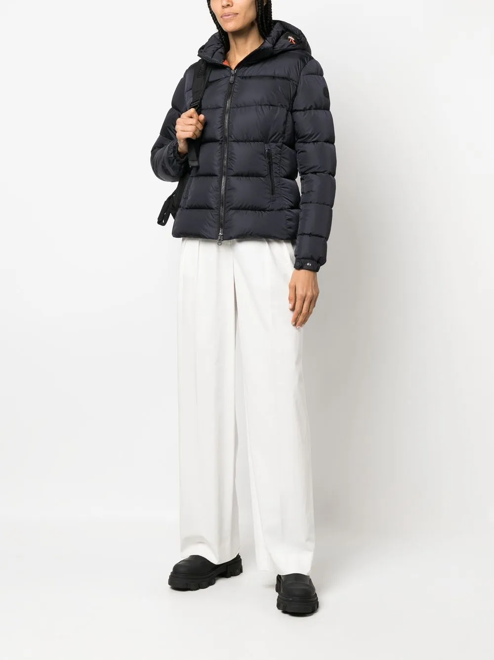 Save The Duck Cropped donsjack - Blauw