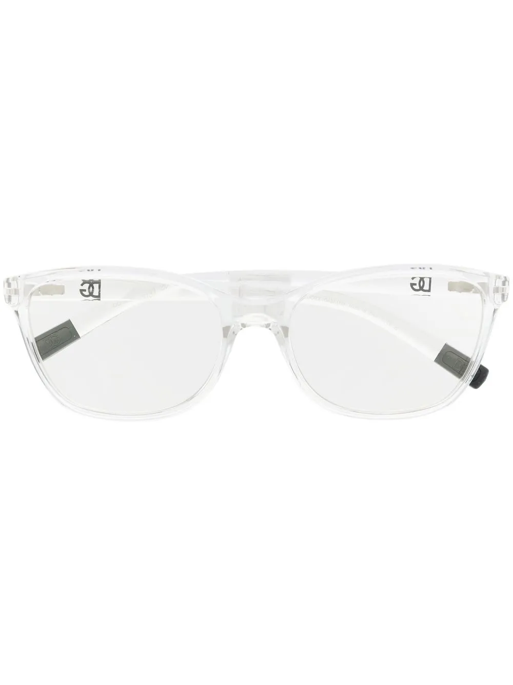 

Dolce & Gabbana Eyewear transparent rectangle-frame glasses - White