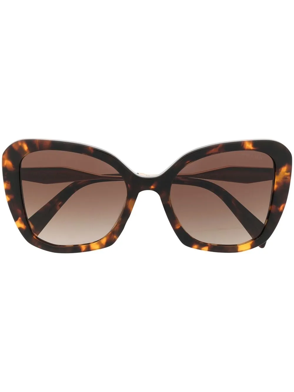 

Prada Eyewear tortoiseshell-effect cat-eye sunglasses - Brown