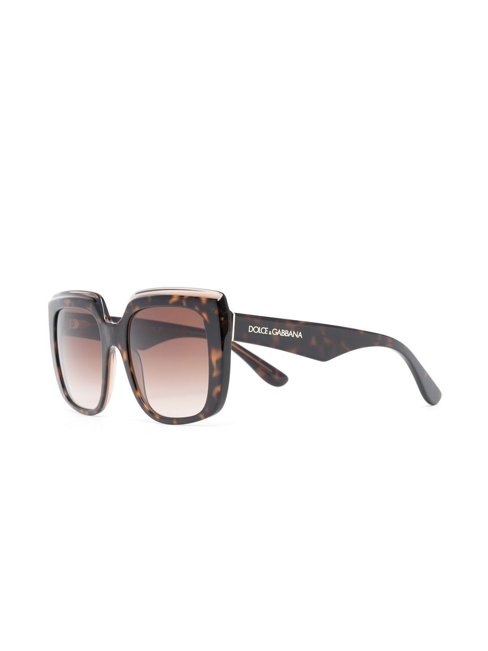 Dolce & Gabbana Eyewear Zonnebril met vierkant montuur - Bruin