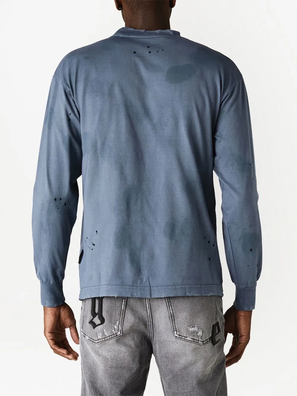 PALM ANGELS DISTRESSED GRAPHIC-PRINT SWEATSHIRT