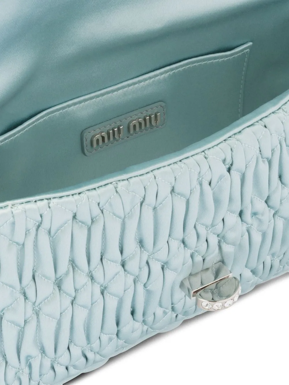 Miu Miu logoplaque Quilted Shoulder Bag Farfetch