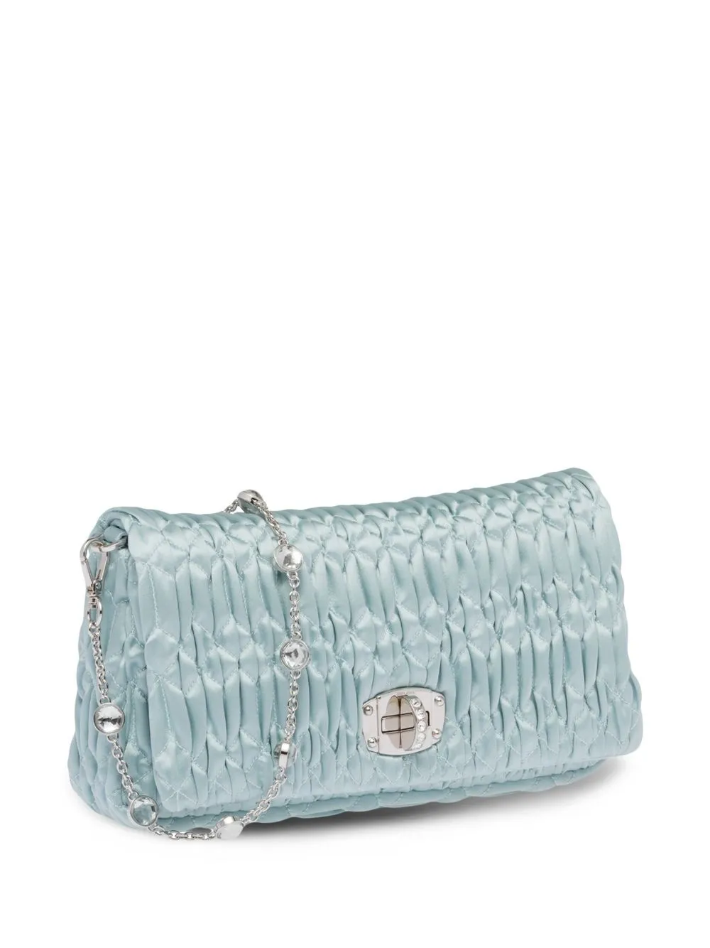 Miu Miu logoplaque Quilted Shoulder Bag Farfetch