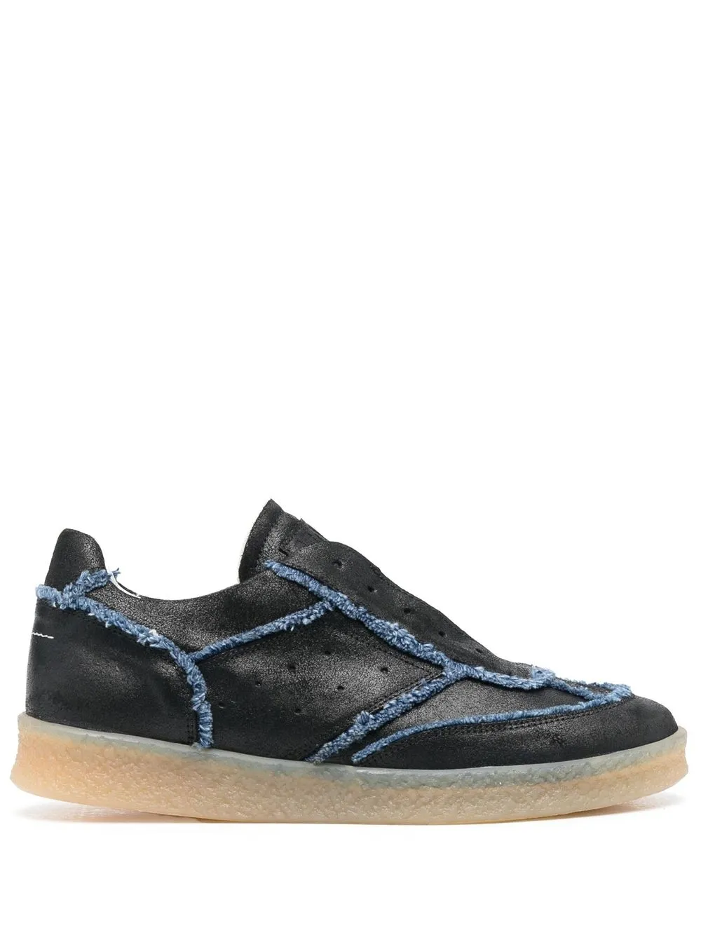 

MM6 Maison Margiela denim trim low-top sneakers - Black