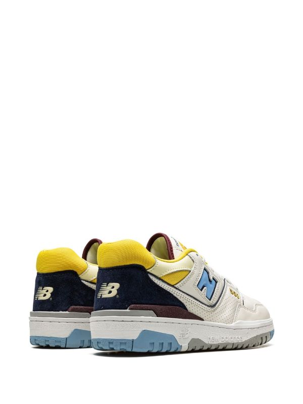 New Balance 550 White/Navy Blue Sneakers - Farfetch