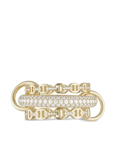 Spinelli Kilcollin x Hoorsenbuhs 18kt yellow gold Microdame SK diamond ring
