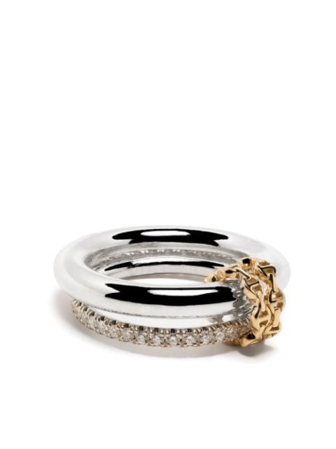 Spinelli Kilcollin x Hoorsenbuhs 18kt yellow and white gold diamond ring