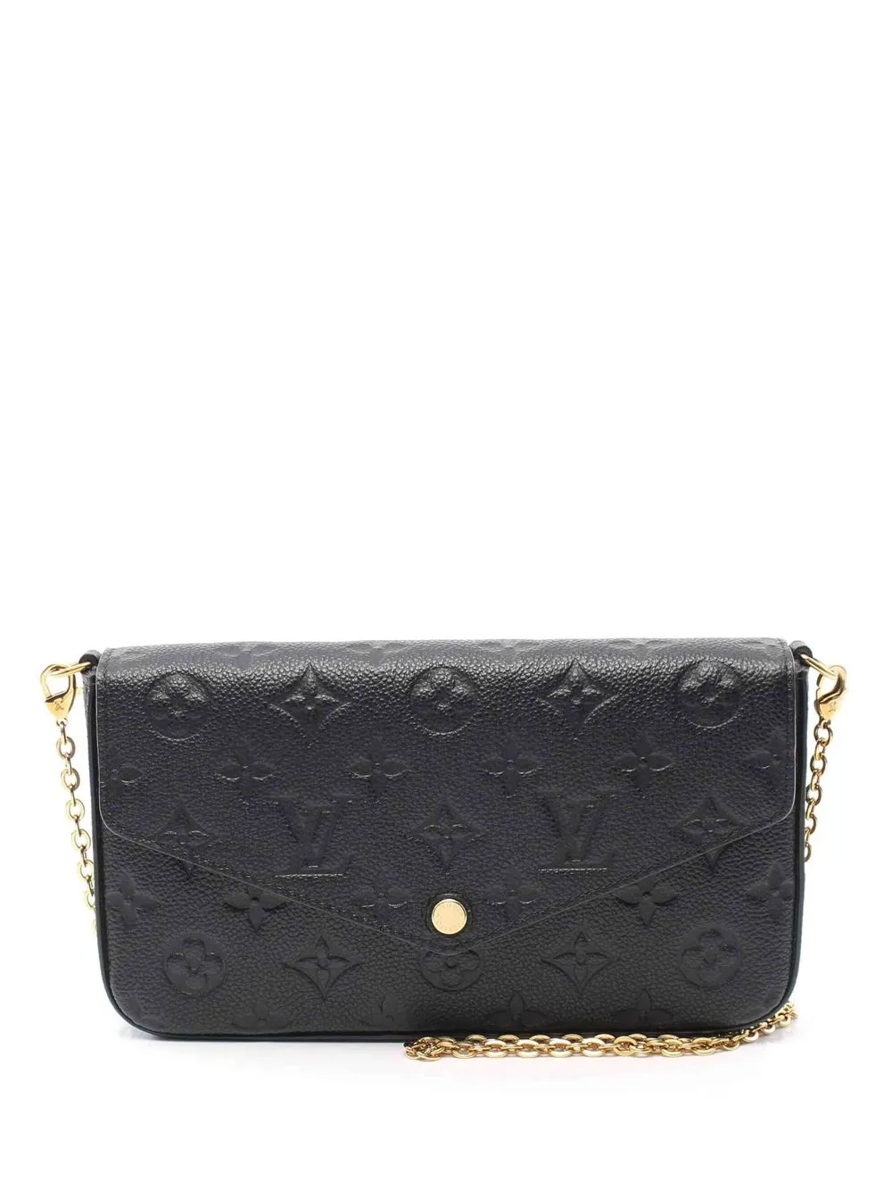 

Louis Vuitton 2019 pre-owned debossed monogram Felicie shoulder bag - Black