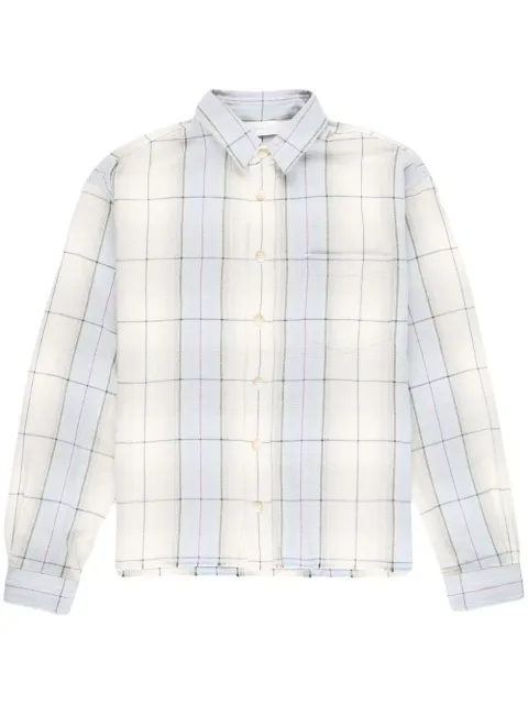 John Elliott long-sleeve plaid-check shirt