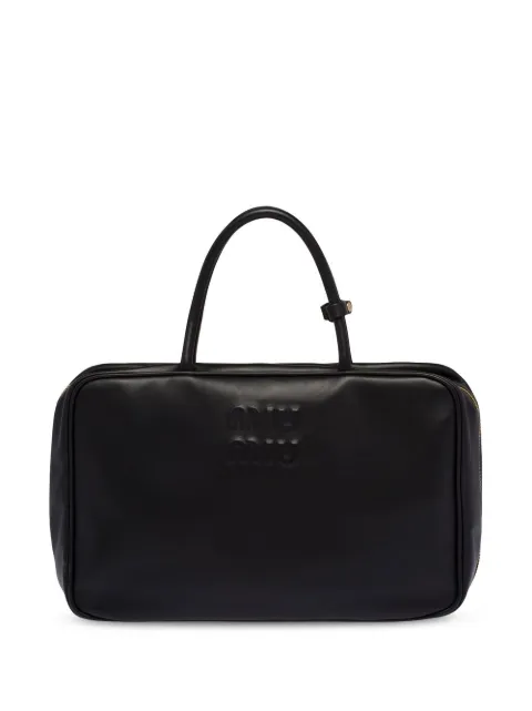 Miu Miu debossed-logo tote bag
