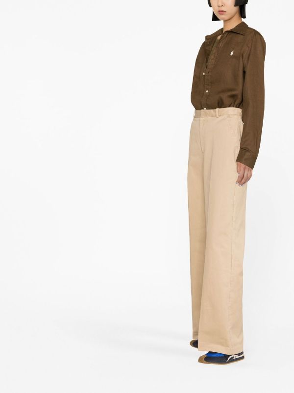 Polo Ralph Lauren high-waisted Flared Trousers - Farfetch