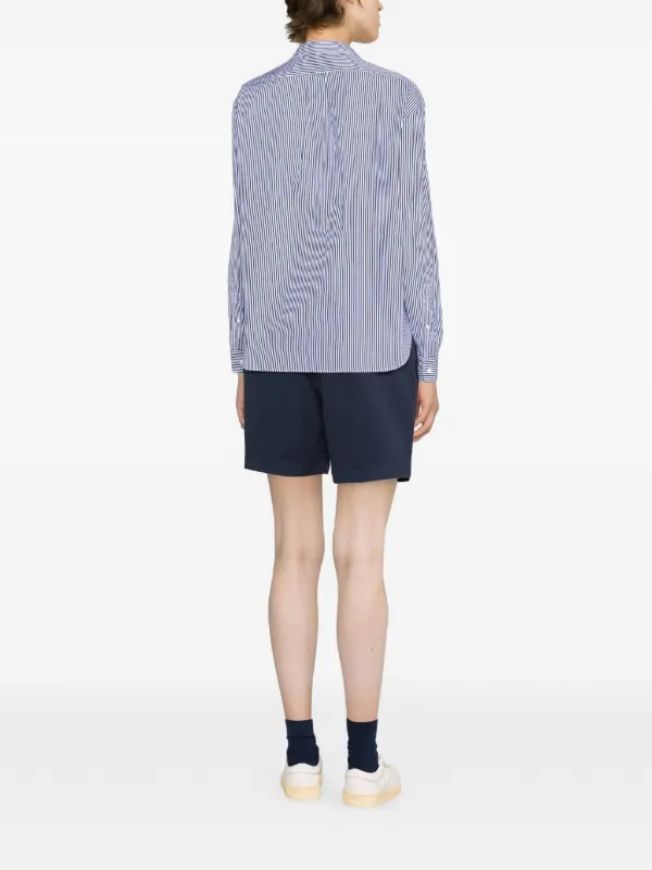 Polo Ralph Lauren ストライプ クロップドシャツ | ホワイト | FARFETCH JP