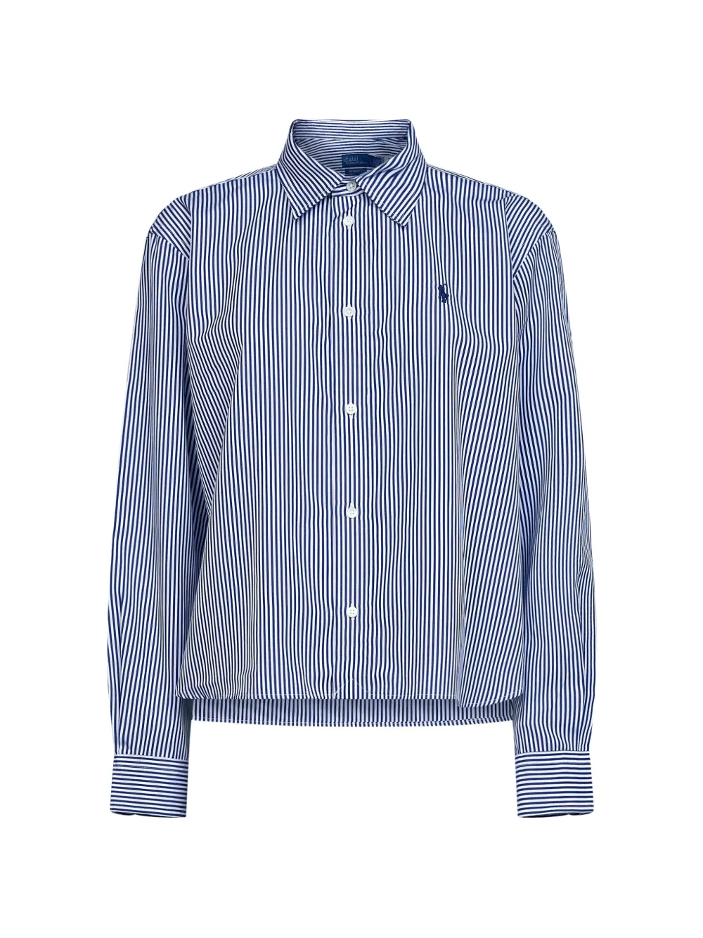 Polo Ralph Lauren stripe-pattern cropped shirt