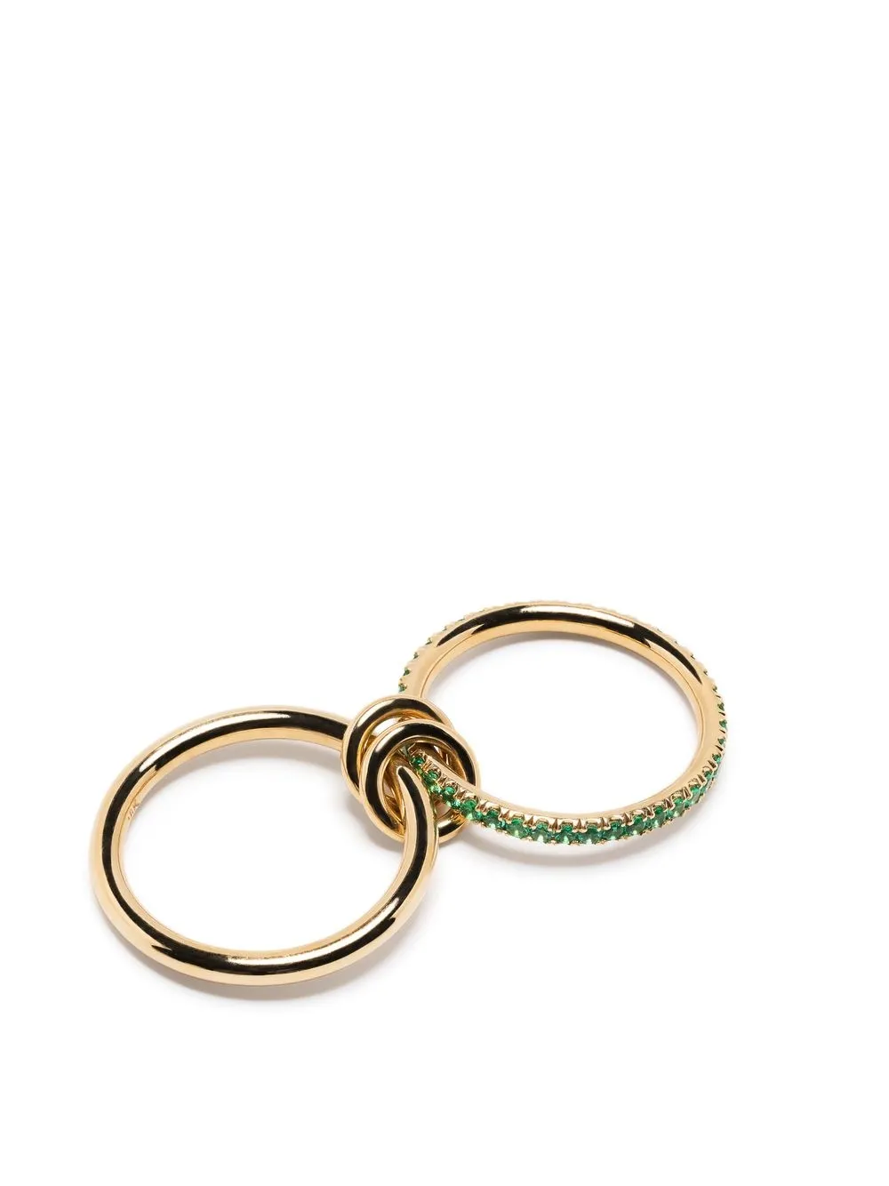 Spinelli Kilcollin Marigold 18kt Yellow Gold Ring With Emeralds In Green