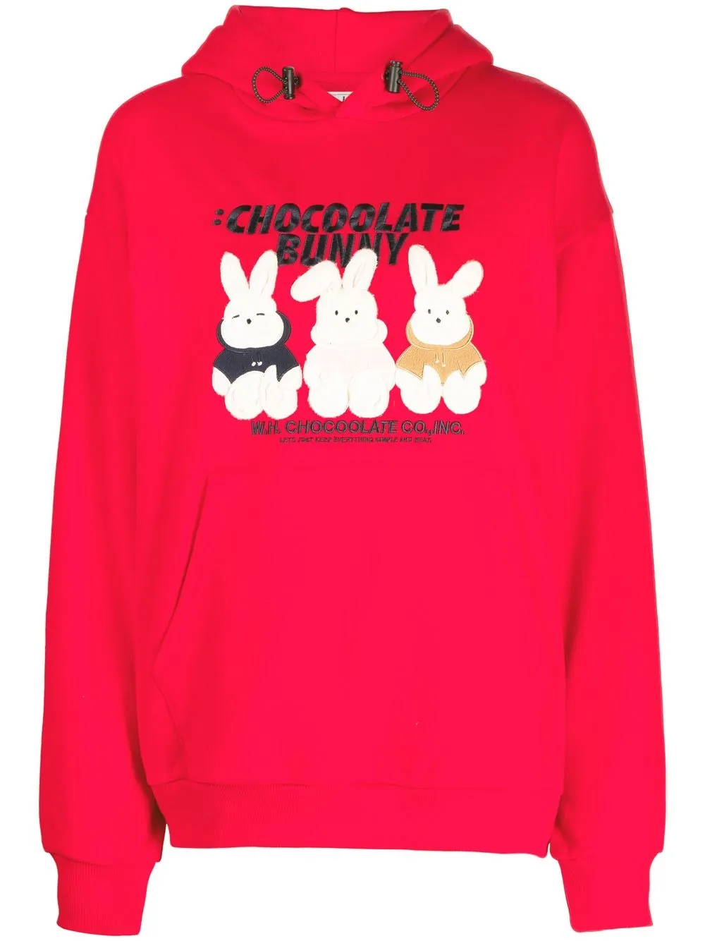 

CHOCOOLATE embroidered cotton-blend hoodie