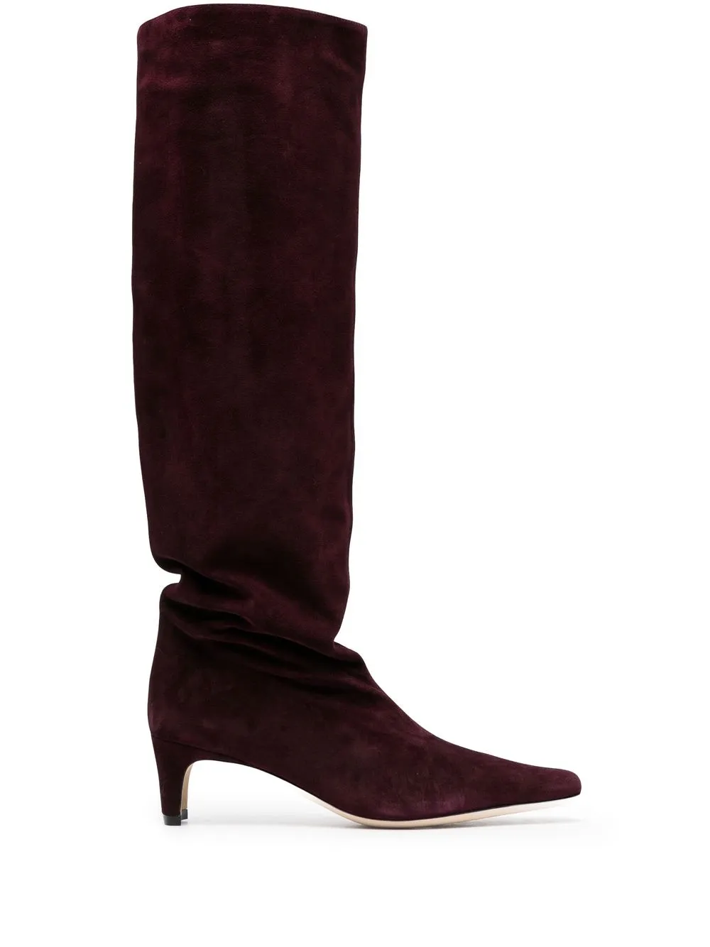 

STAUD knee-length suede boots - Red