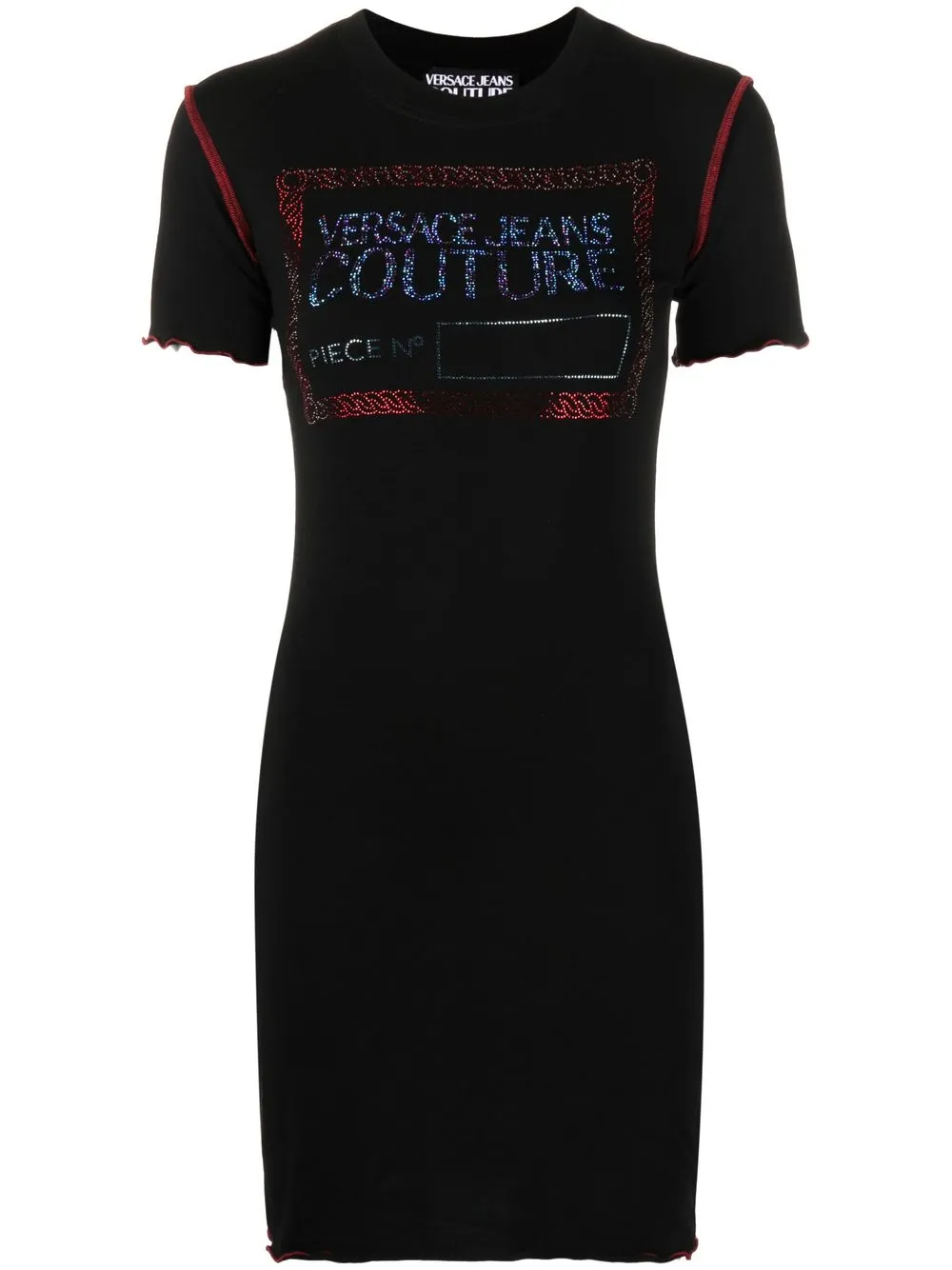 

Versace Jeans Couture logo-embellished T-shirt dress - Black