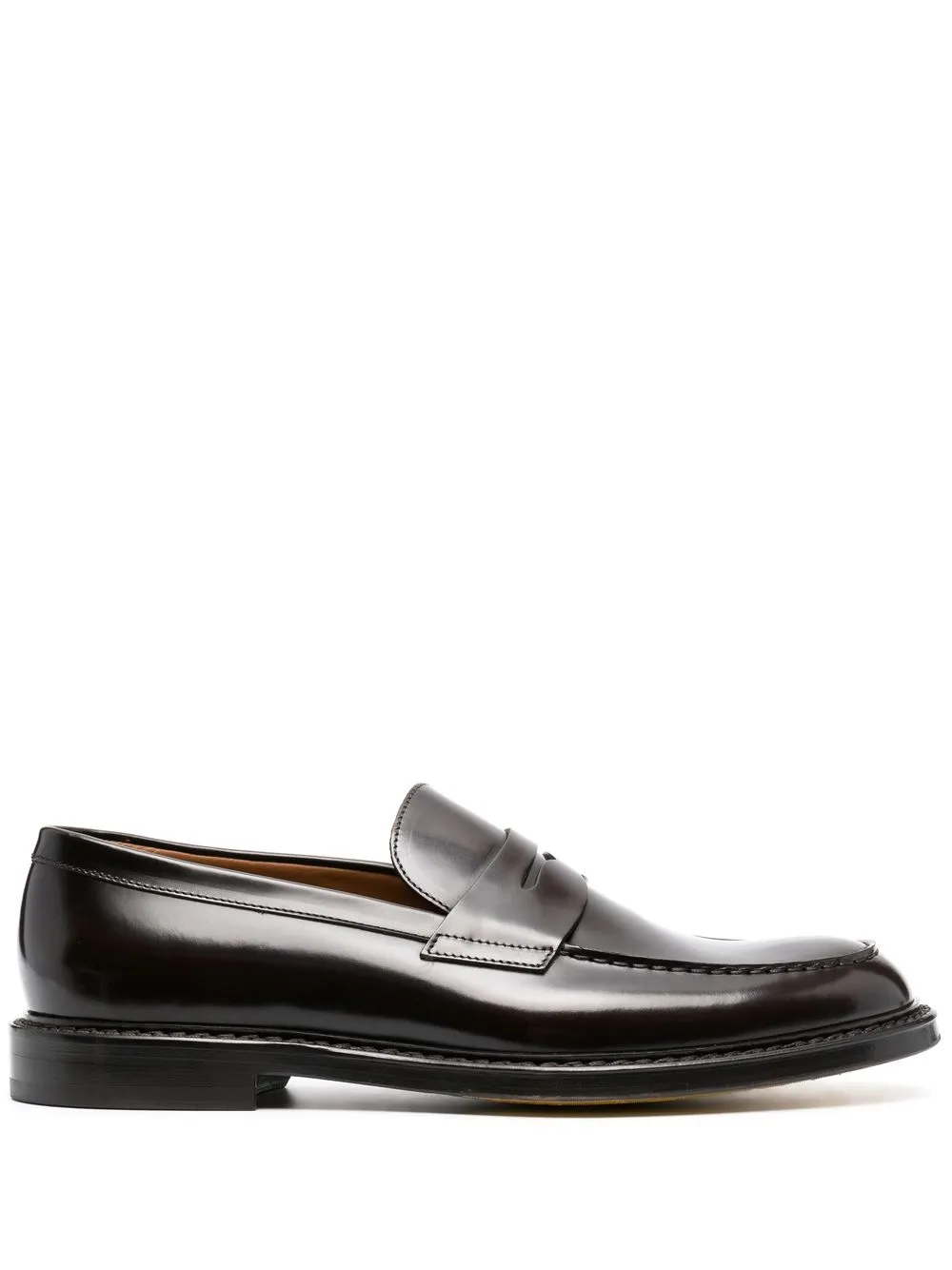 

Doucal's almond-toe loafers - Brown