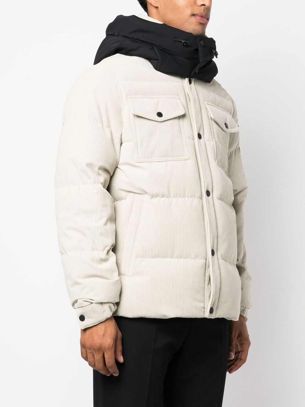 Moose Knuckles Padded Hooded Corduroy Jacket - Farfetch