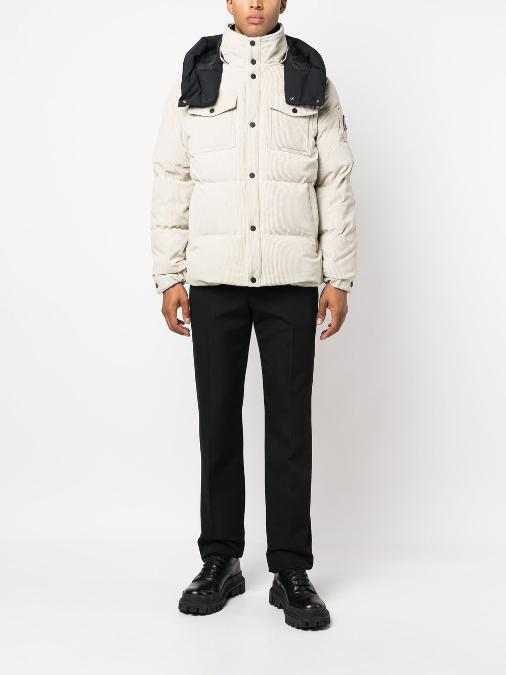 Moose Knuckles Padded Hooded Corduroy Jacket - Farfetch