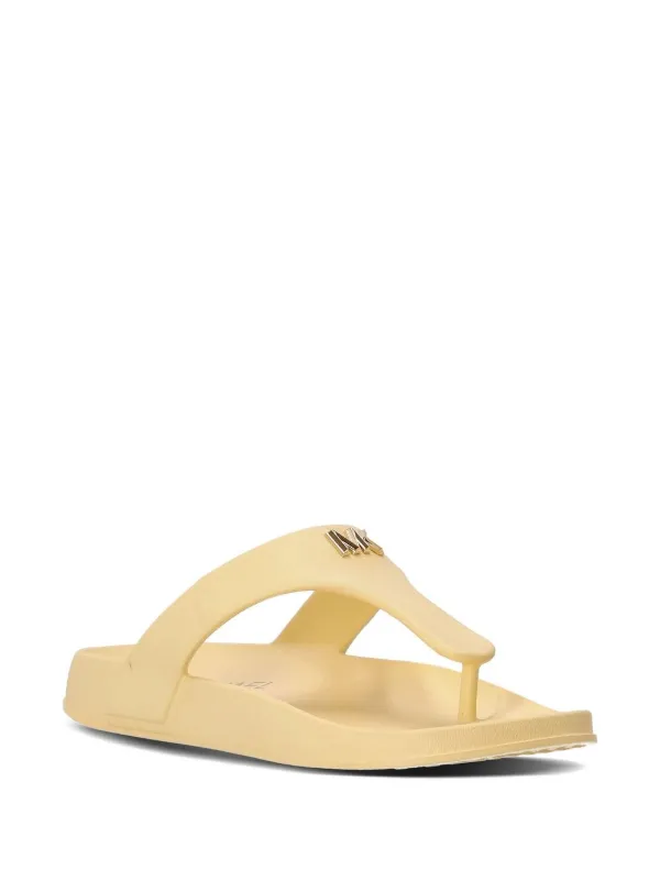 michael kors gold flip flops uk