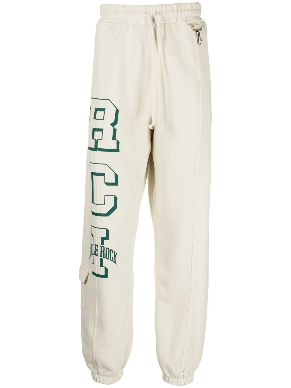 

Reese Cooper logo-print drawstring track pants - White