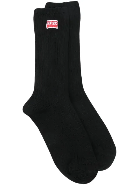 Kenzo logo-patch cotton-blend socks