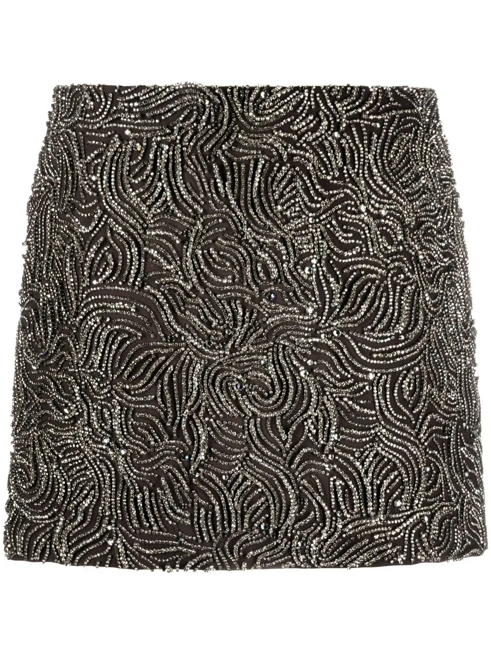 

Del Core rhinestone-embellished minskirt - Brown