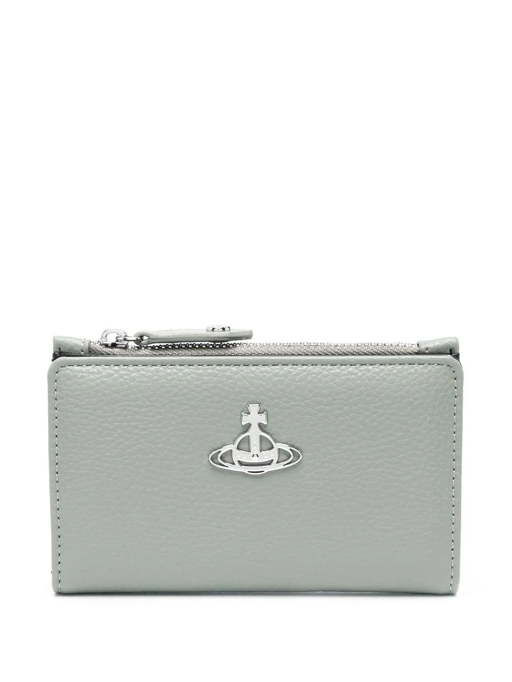 

Vivienne Westwood Orb-plaque zip-up wallet - Green